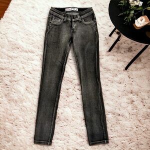 Grane Gray Low-rise Skinny Jeans | Size 3 |